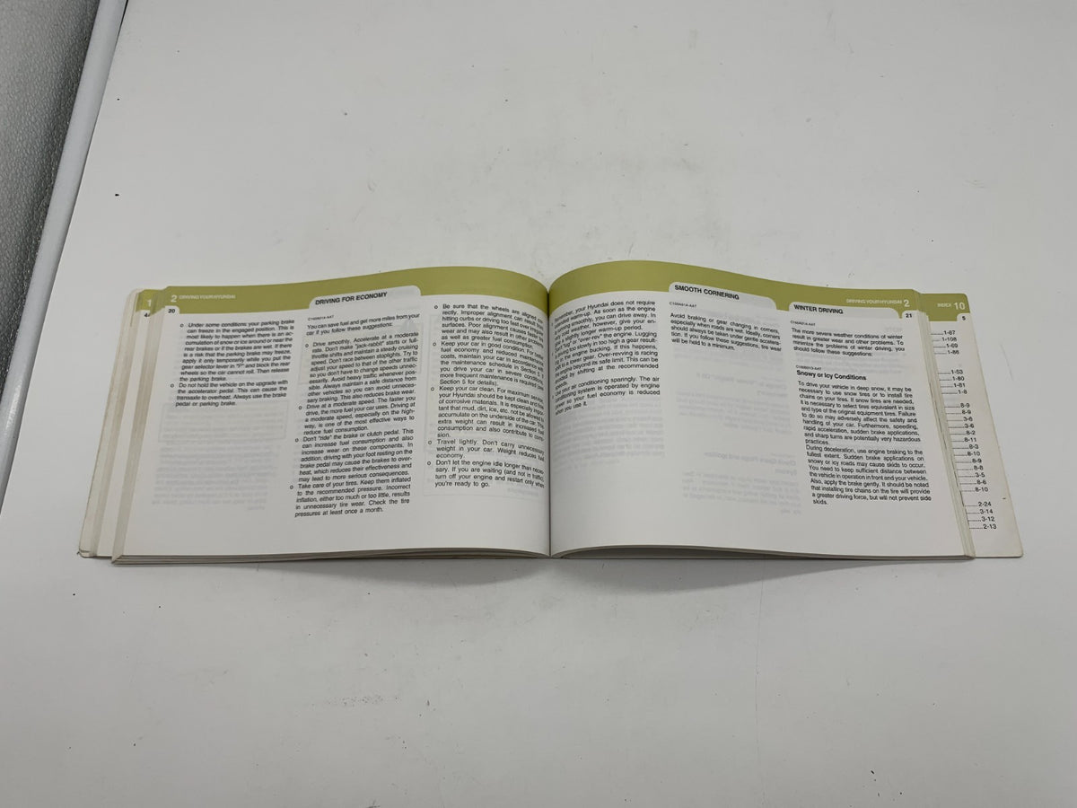 2005 Hyundai Santa Fe Owners Manual OEM A02B07024
