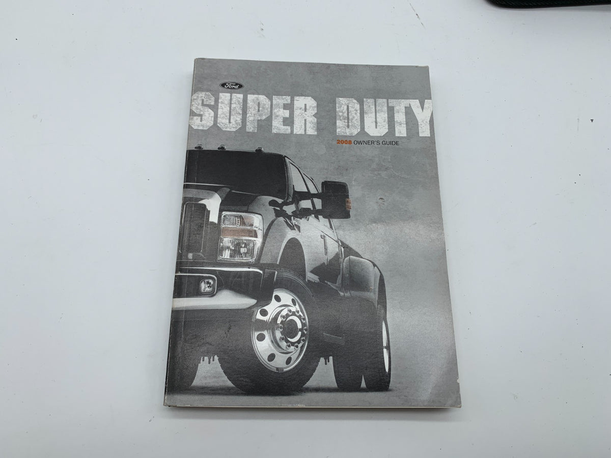 2008 Ford Super Duty Owners Manual Set with Case OEM A01B51004