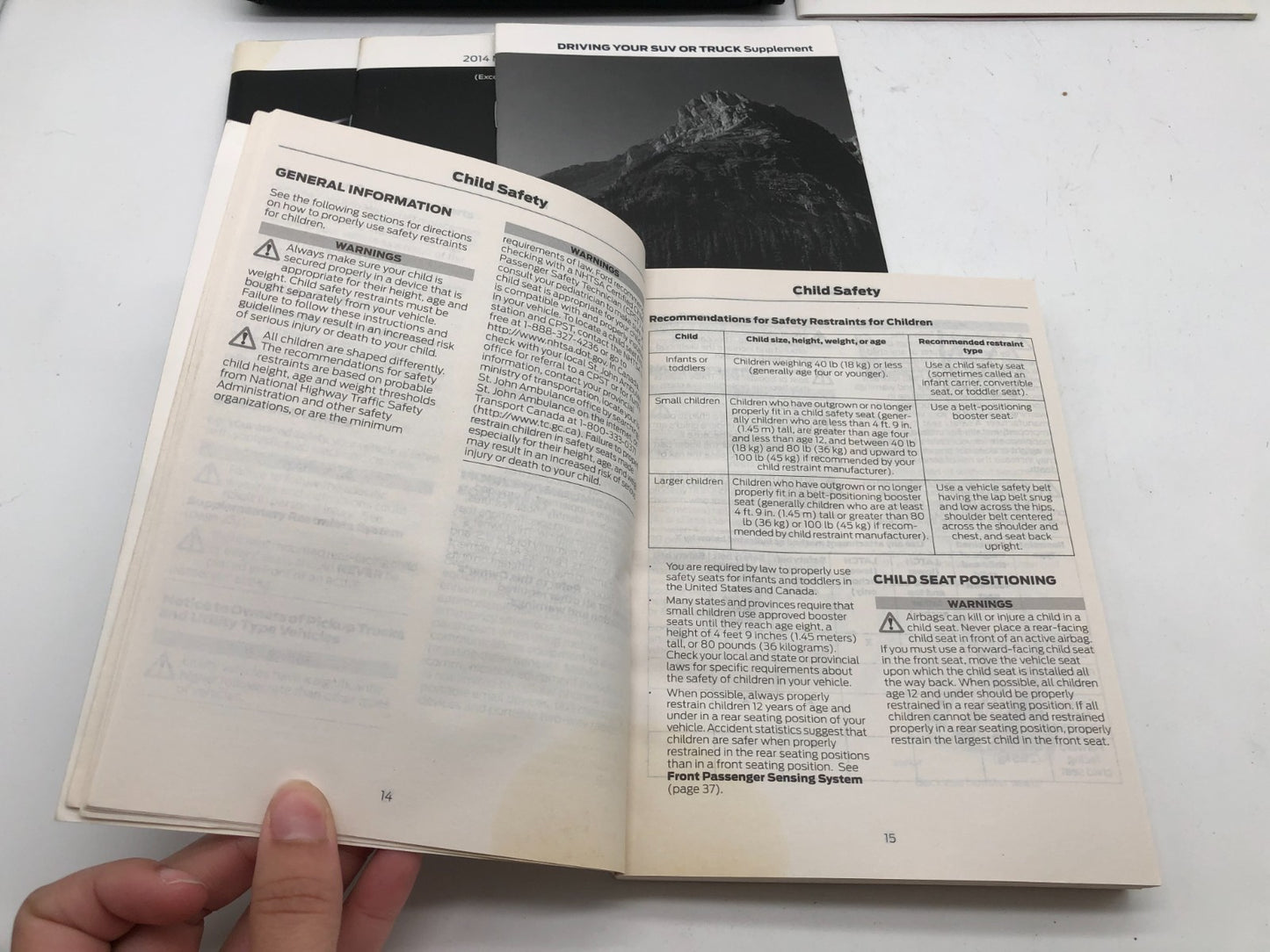 2014 Ford Escape Owners Manual Set with Case OEM B04B32087