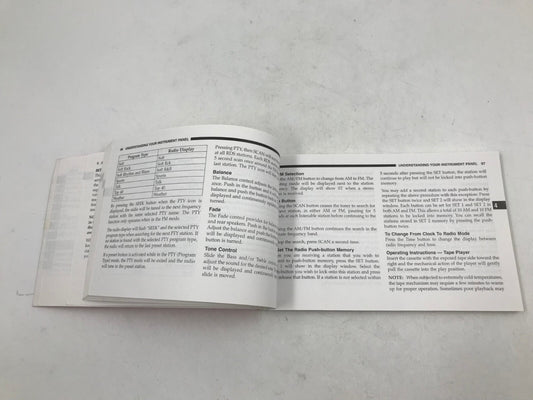 2006 Dodge Stratus Sedan Owners Manual OEM B01B01003