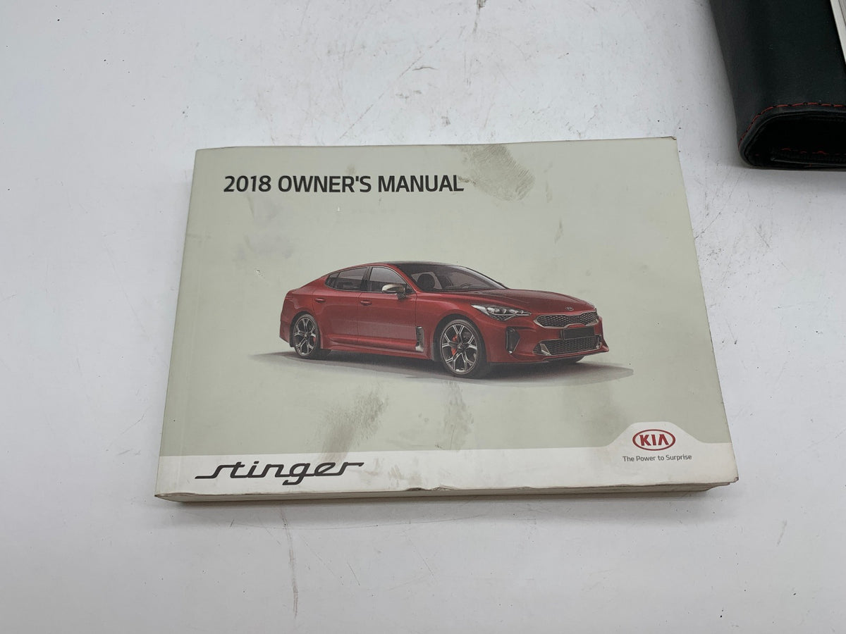 2018 Kia Stinger Owners Manual Set with Case OEM R01B01014