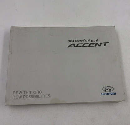 2014 Hyundai Accent Owners Manual OEM B01B09003
