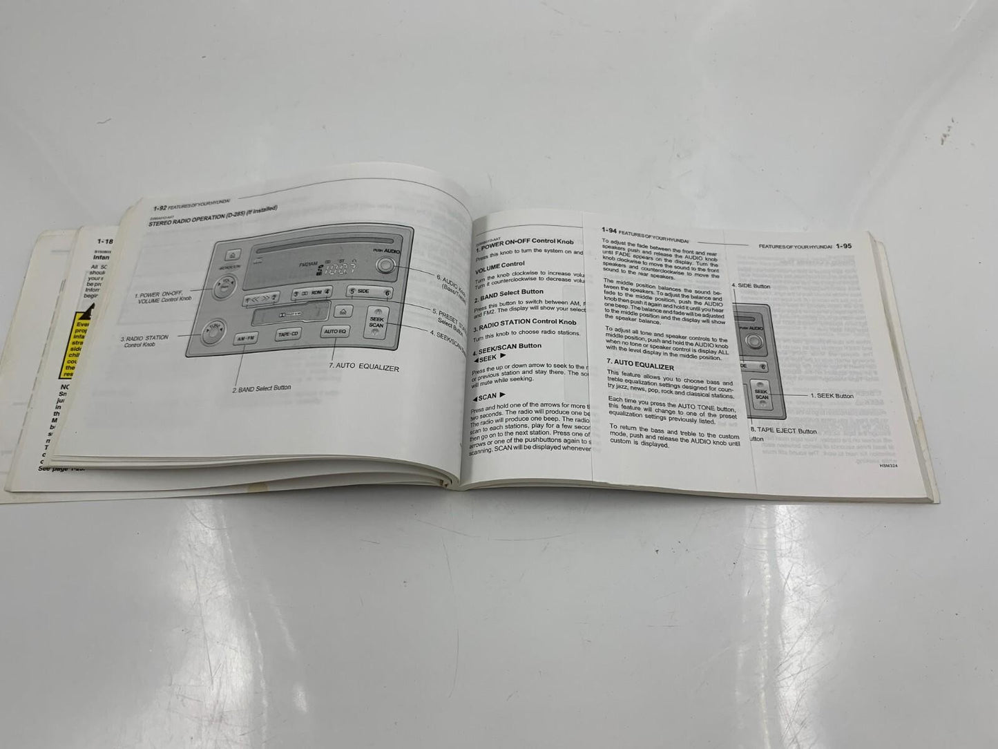 2003 Hyundai Santa FE Owners Manual OEM D01B37008