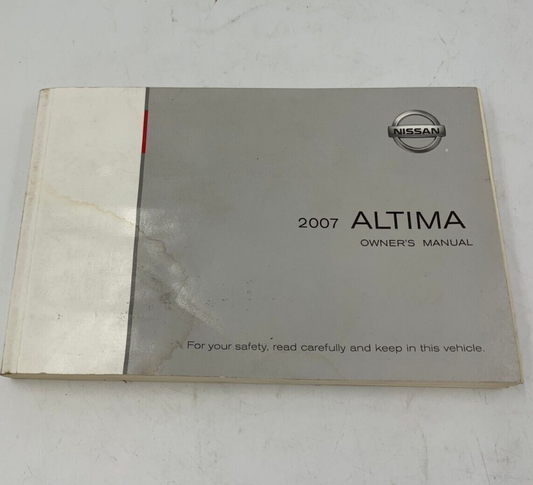 2007 Nissan Altima Owners Manual OEM B01B06006