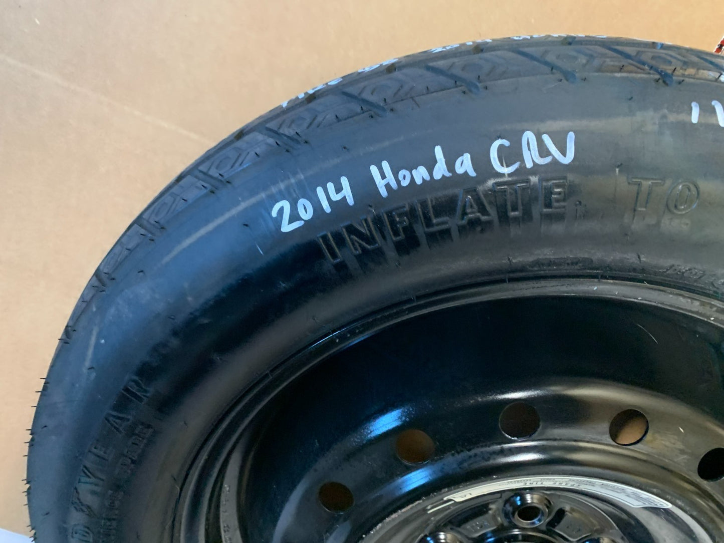 2013-2016 Honda CRV CR-V Spare Tire 17" Wheel Compact Donut T165/80D17