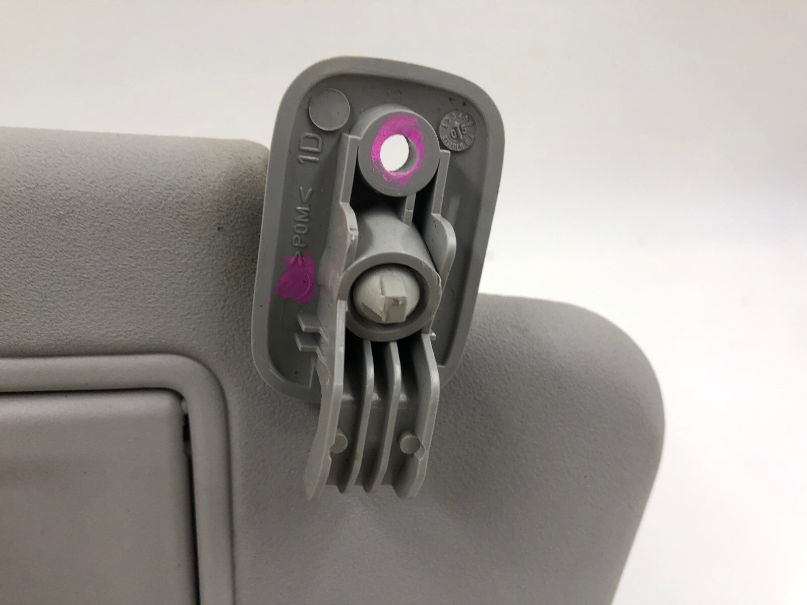 2007-2009 Mazda 3 Passenger Sun Visor Gray OEM C02B15023