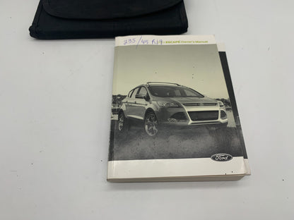 2013 Ford Escape Owners Manual Set with Case OEM A02B50021