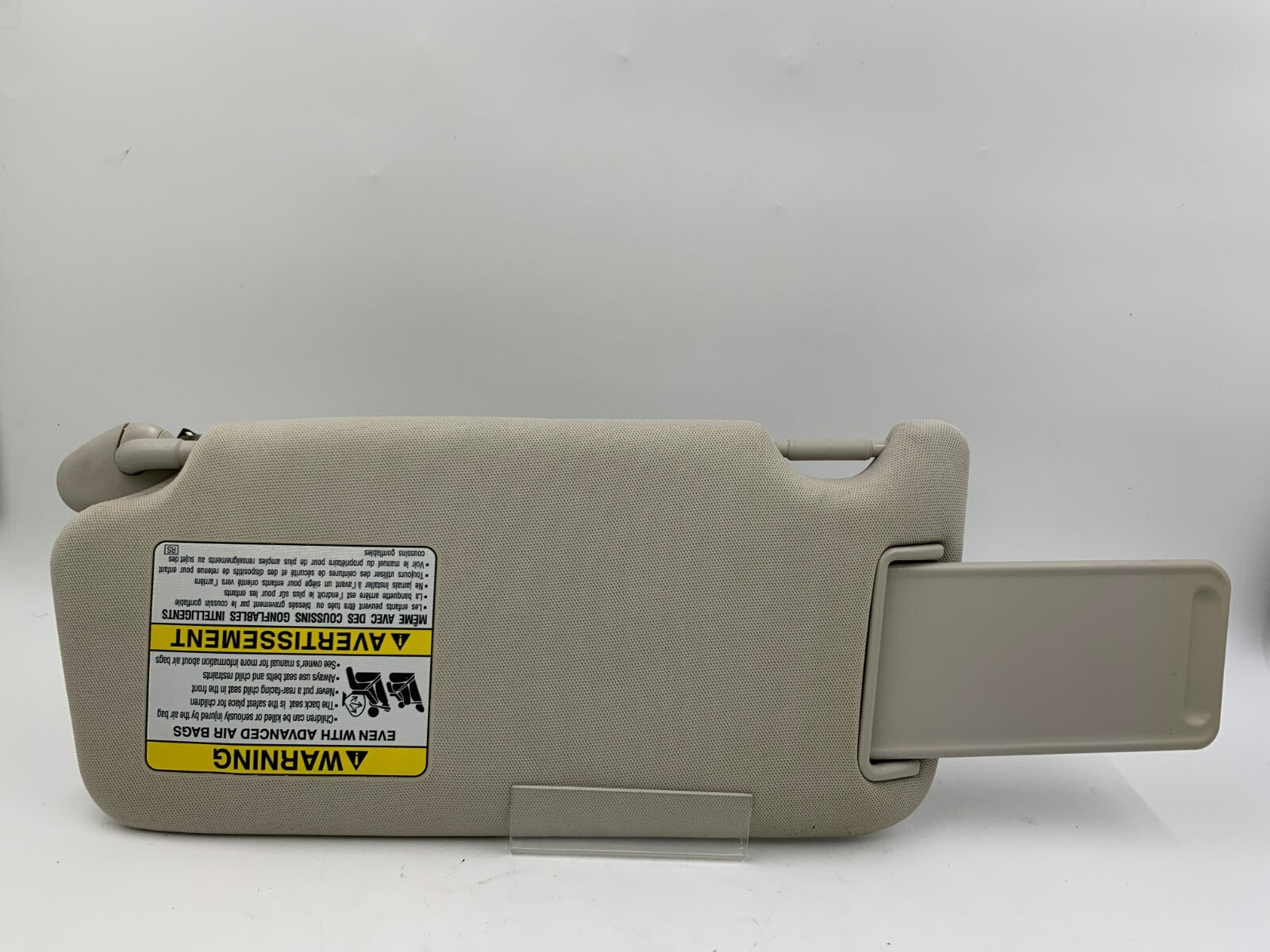 2010-2014 Subaru Legacy Passenger Sun Visor Gray Illuminated OEM D01B43010
