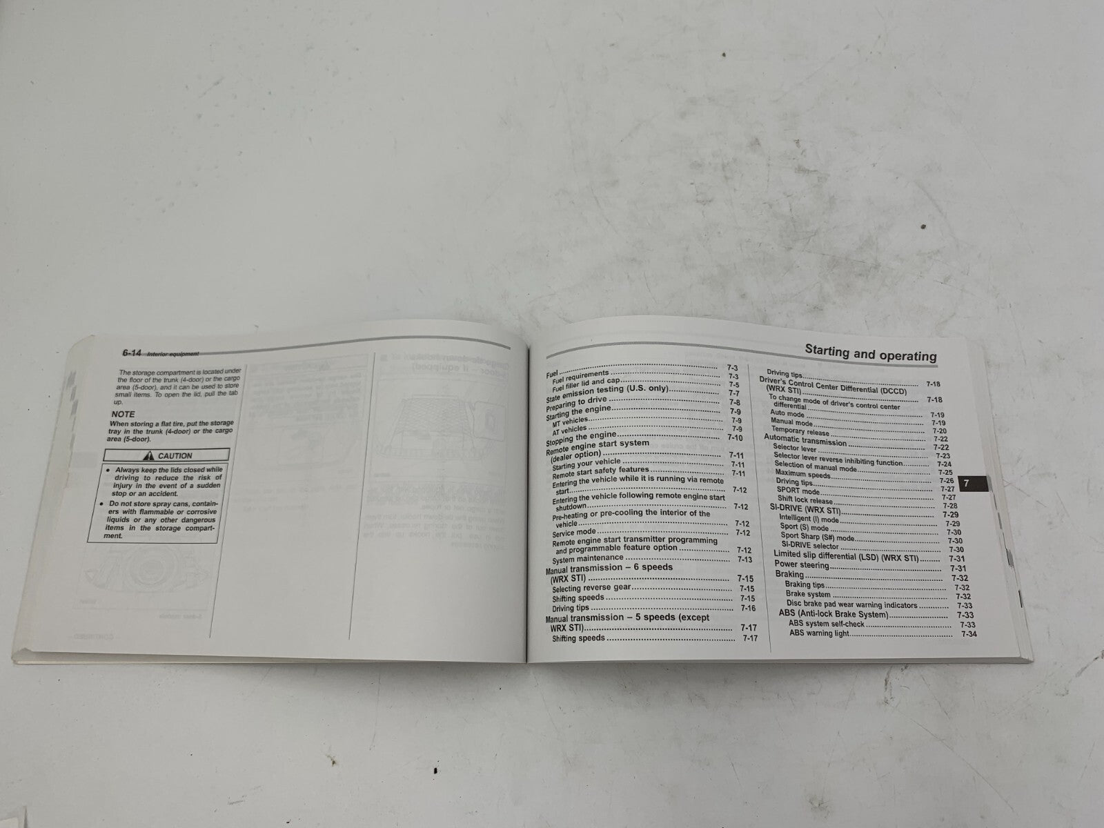 2009 Subaru Impreza Owners Manual OEM B02B43028