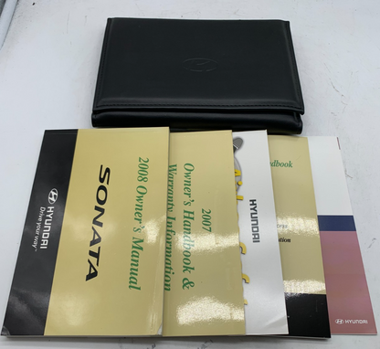 2008 Hyundai Sonata Owners Manual Case Set with Case OEM B01B20100