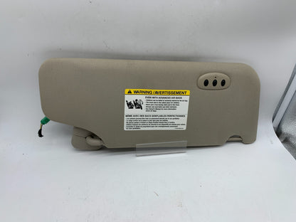 2010-2011 Ford Taurus Driver Sun Visor Gray Illuminated OEM D02B43010