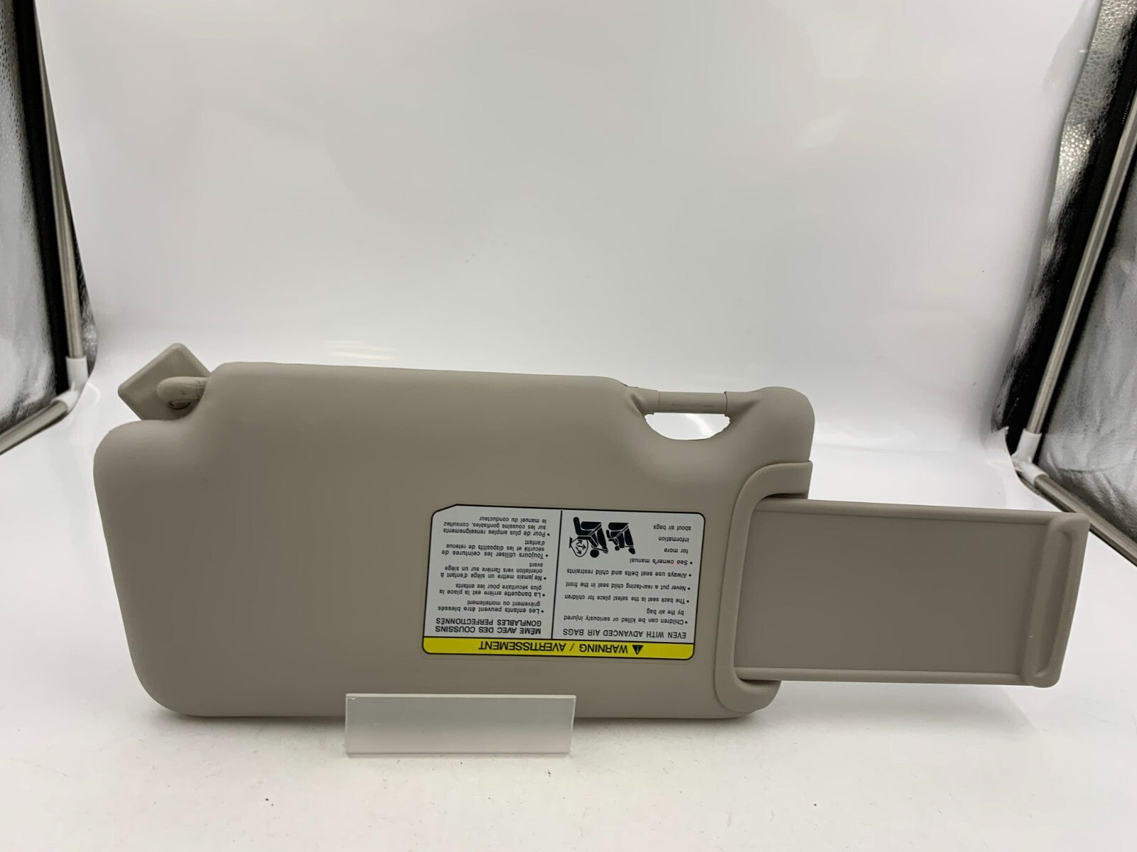2015-2019 Nissan Versa Passenger Sun Visor Gray OEM D03B42002
