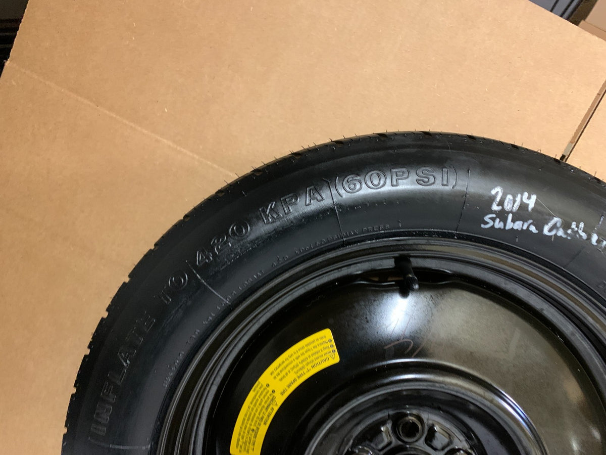 2010-2014 Subaru Outback 17" Spare Tire Wheel Compact Donut T145/80R17