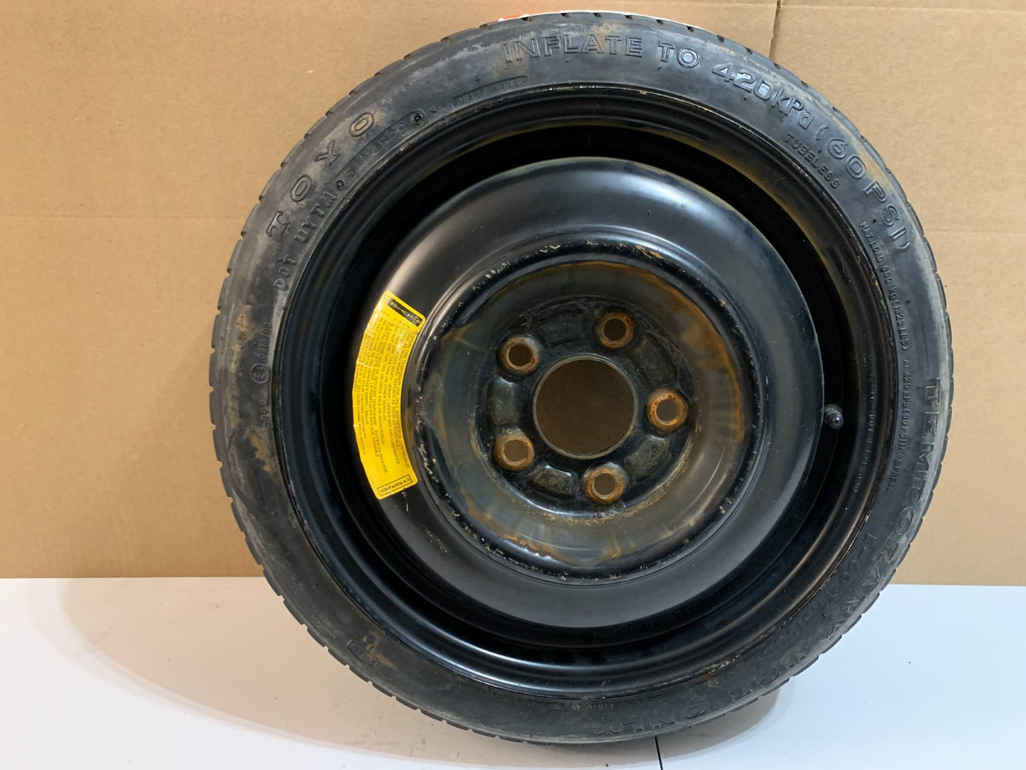 2010-2013 Mazda 3 Mazda3 15" Spare Tire Compact Donut T115/70D15 OEM