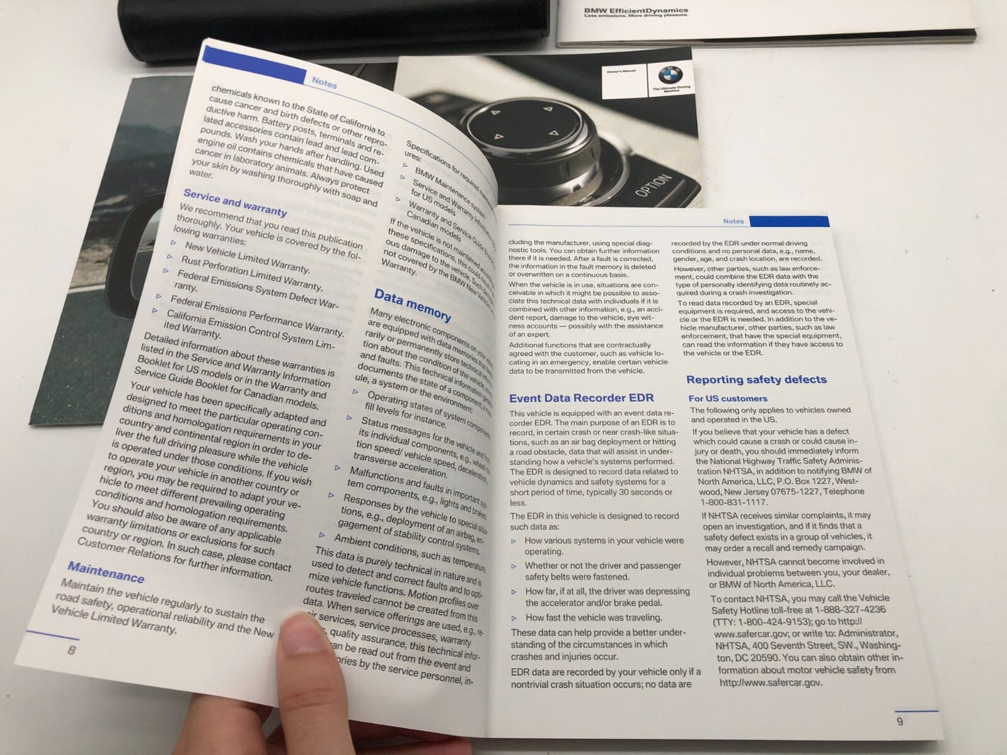 2014 BMW 3 Series Sedan Owners Manual Set with Case OEM A01B13020