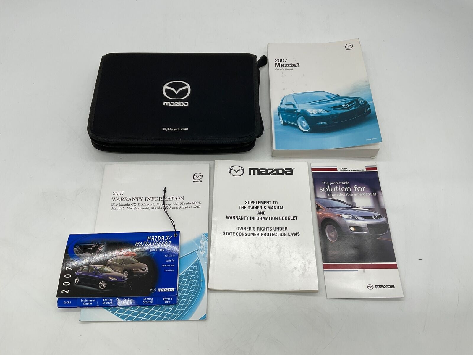 2007 Mazda CX-7 CX7 Owners Manual Set with Case OEM C02B48052