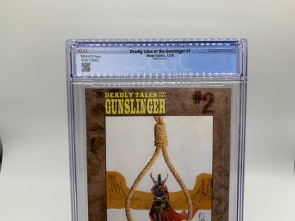Deadly Tales of the Gunslinger #1 CGC 9.8 1:50 B&W Virgin Incentive McFarlane