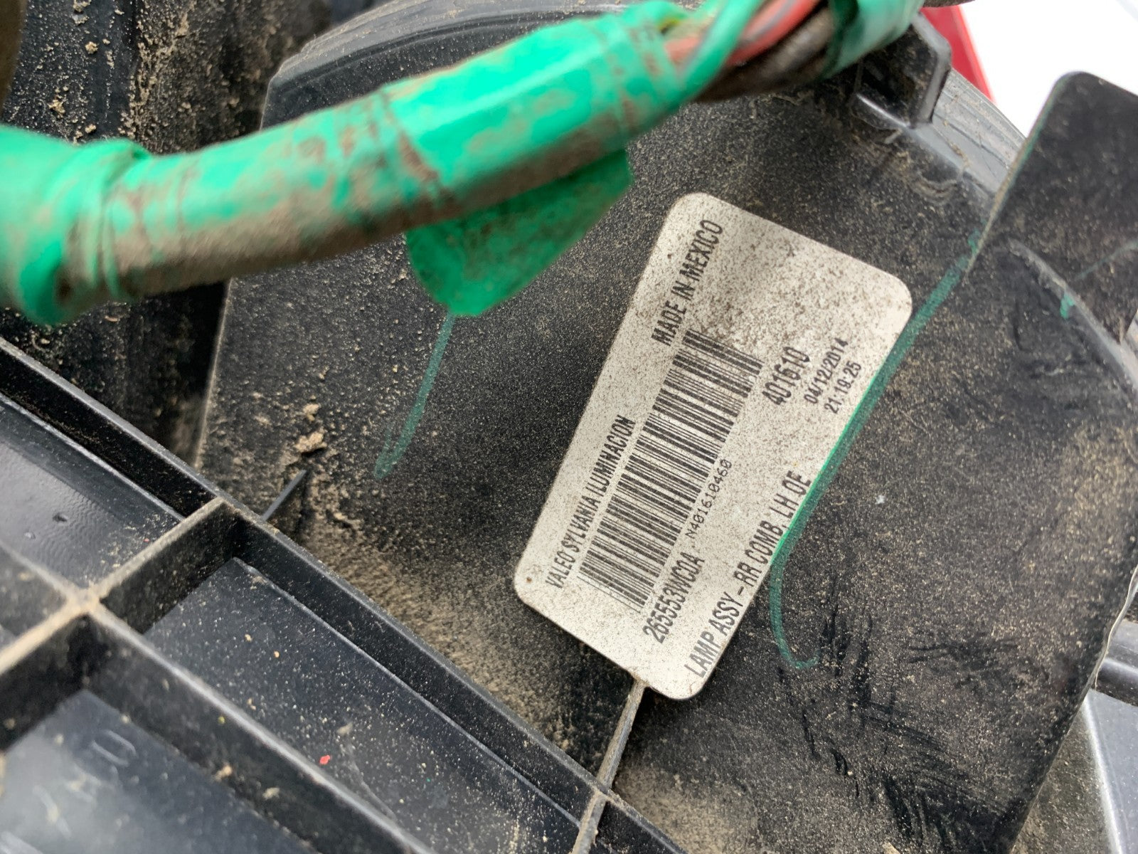 2014-2019 Nissan Versa Driver Side Tail Light Taillight OEM C03B21049