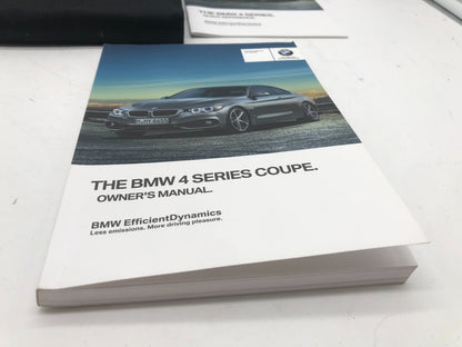 2016 BMW 4 Series Sedan Owners Manual Set with Case OEM B03B44003
