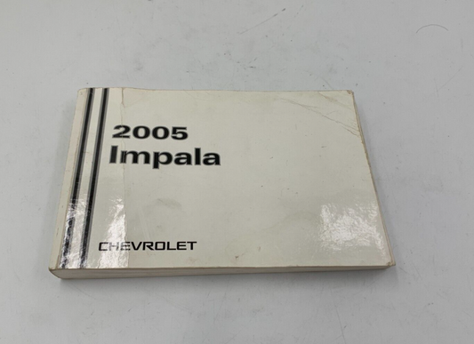 2005 Chevrolet Impala Owners Manual OEM C02B46026