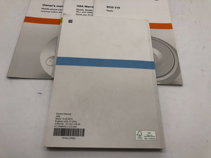 2015 Volkswagen Jetta GLI Owners Manual Set with Case OEM E03B10058