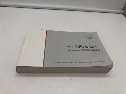 2017 Nissan Armada Sedan Owners Manual OEM A02B33006