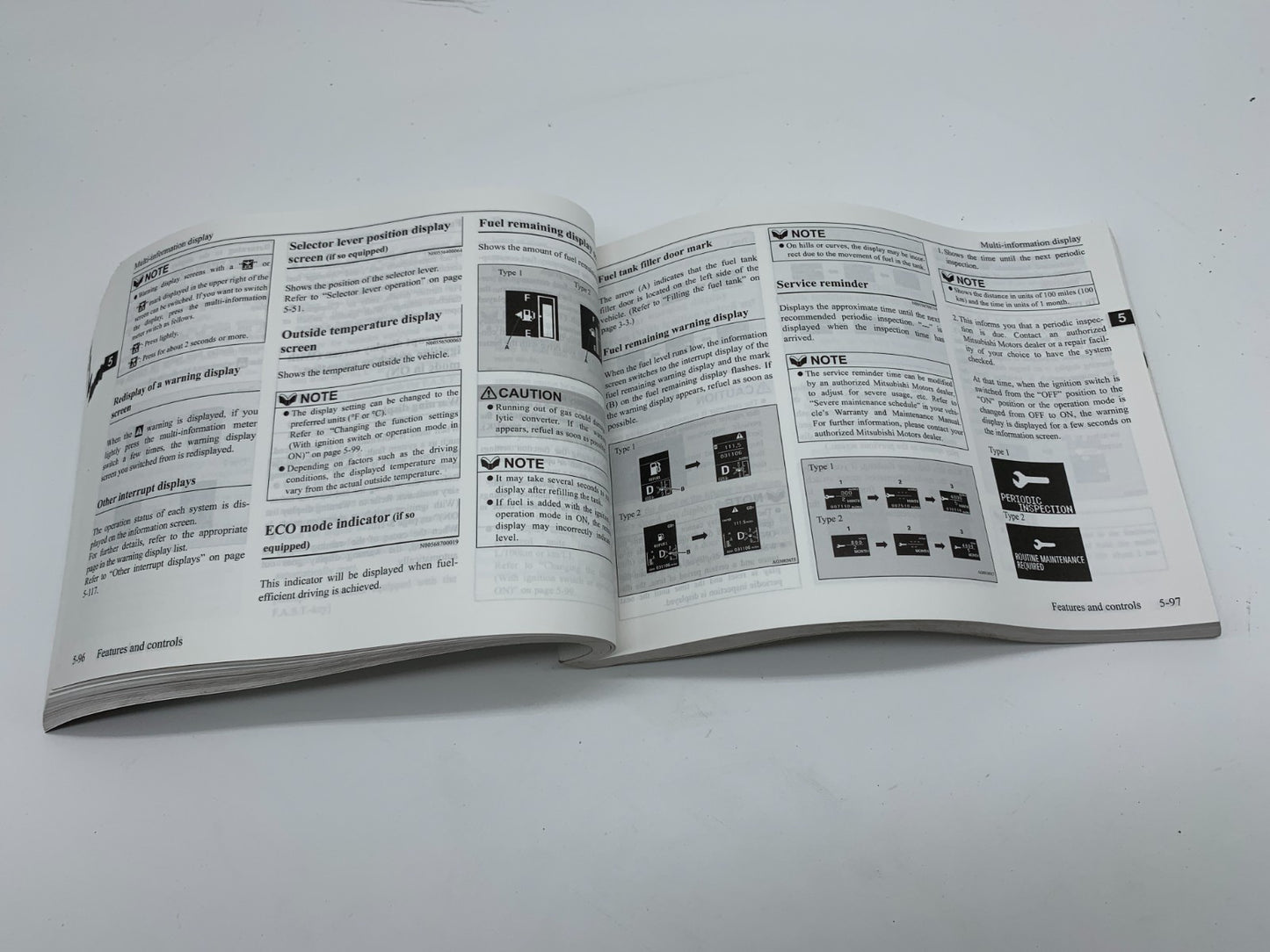 2017 Mitsubishi Outlander Owners Manual OEM A01B50014