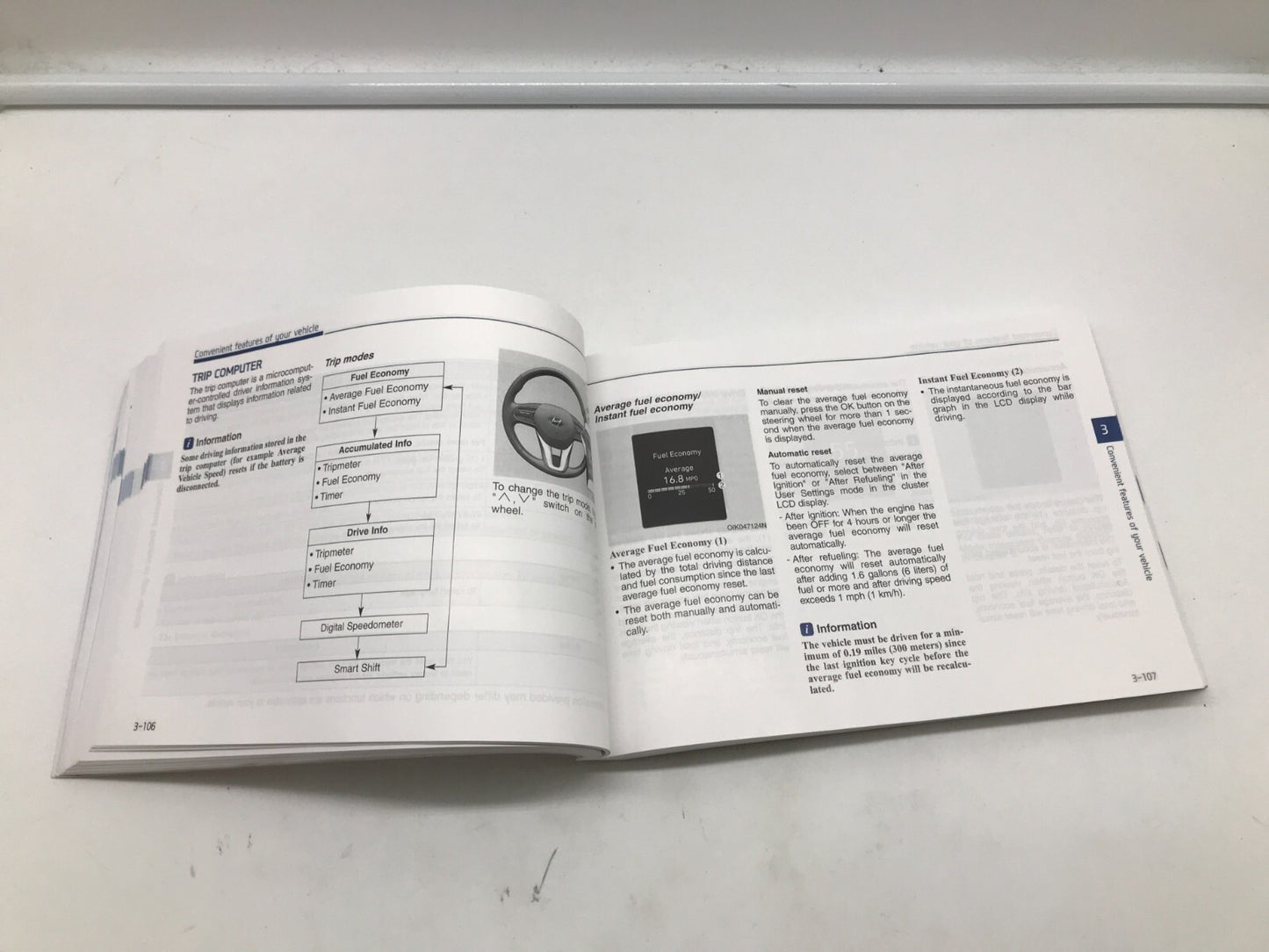 2020 Hyundai Santa FE Sport Owners Manual OEM D01B65007