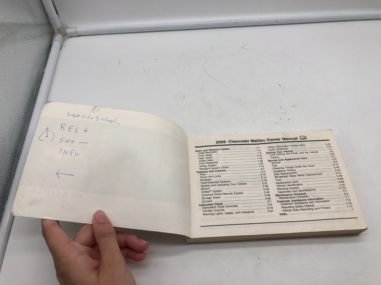 2009 Chevrolet Malibu Owners Manual OEM A01B20019
