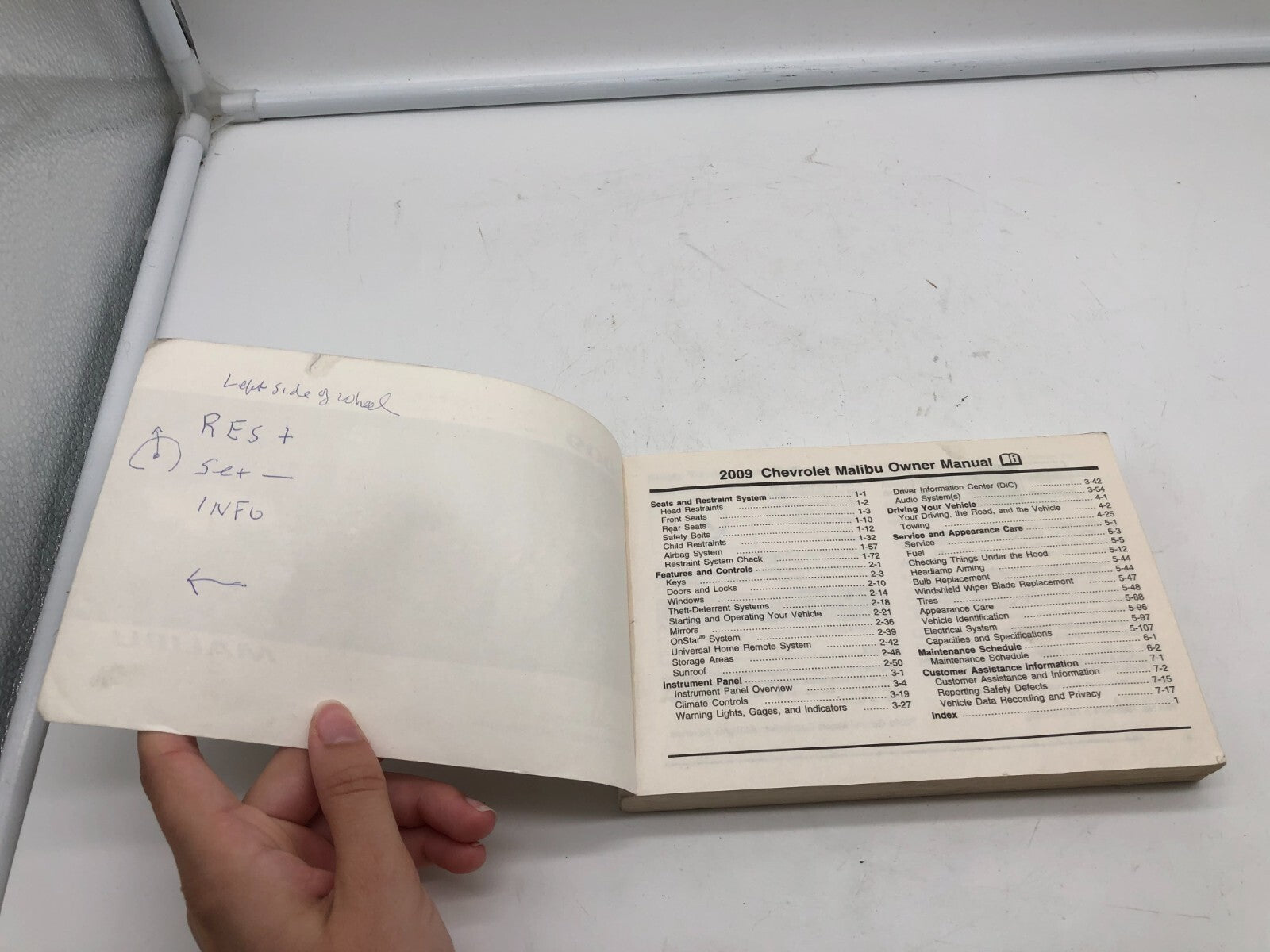 2009 Chevrolet Malibu Owners Manual OEM A01B20019