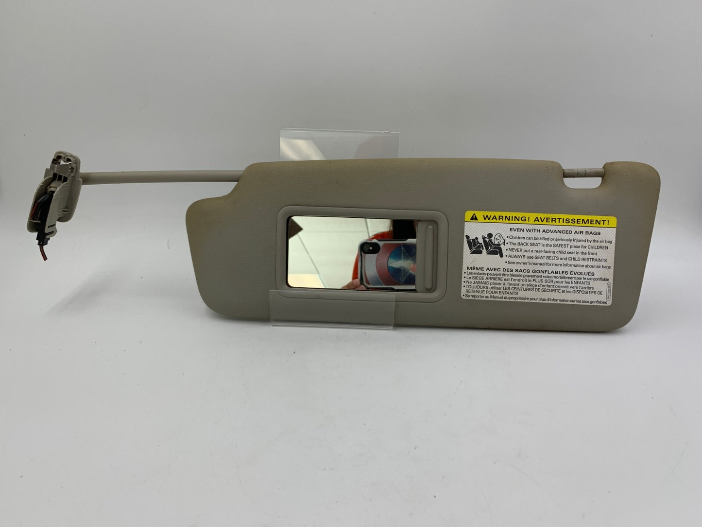 2009-2012 Audi Q5 Driver Sun Visor Gray Illumination OEM D02B27052