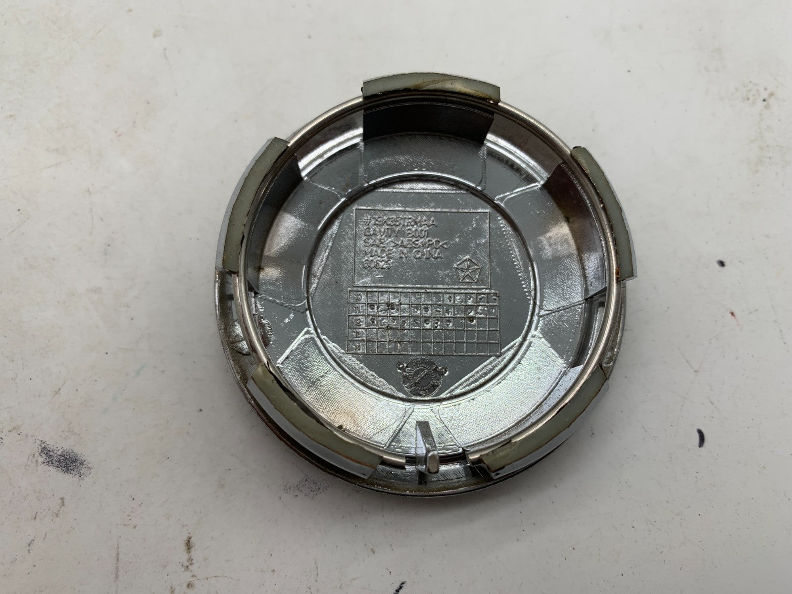 Dodge Rim Wheel Center Cap Set of 4 Chrome 2-3/8 OEM B01B08064