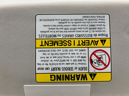 2013-2019 Hyundai Santa Fe Passenger Sun Visor Gray OEM C03B30098
