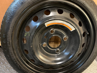 2007-2012 Nissan Versa 15" Spare Tire Wheel Compact Donut T125/70D15