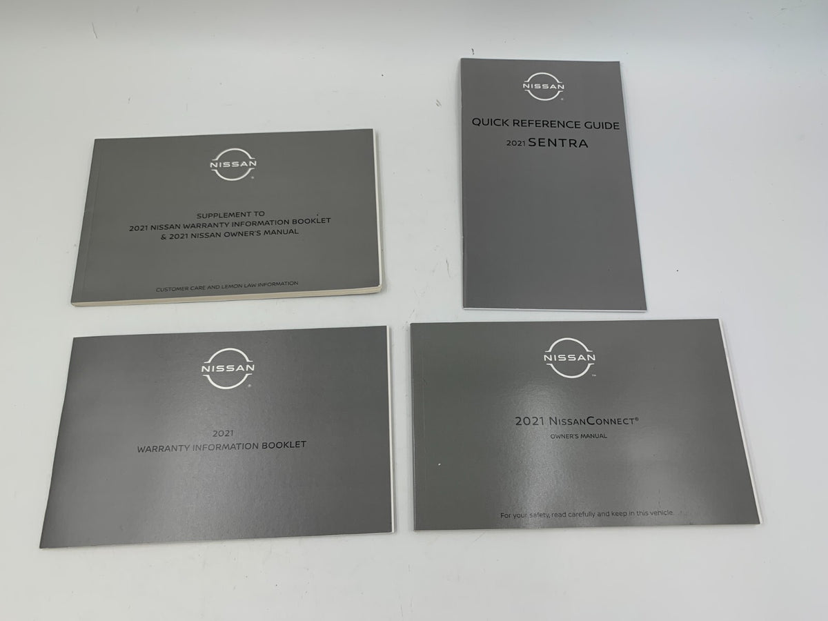 2021 Nissan Sentra Owners Manual Set with Case OEM R01B22003