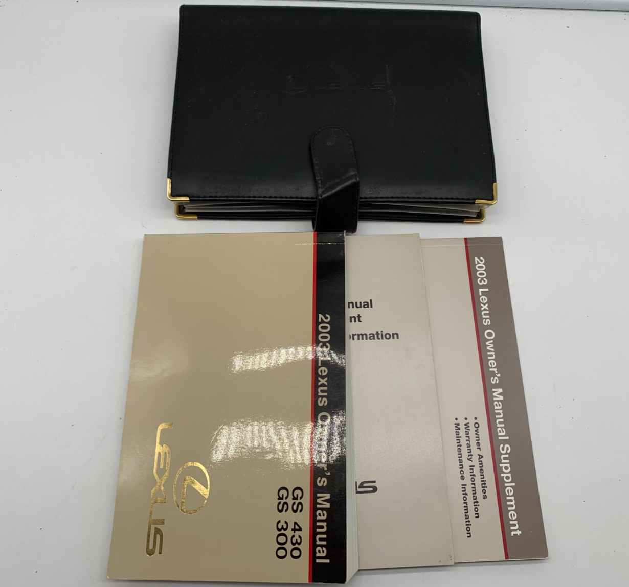 2003 Lexus GS430 GS300 Owners Manual Set with Case OEM B03B28035