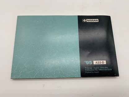 1995 Nissan Maxima Owners Manual with Case OEM C01B50013