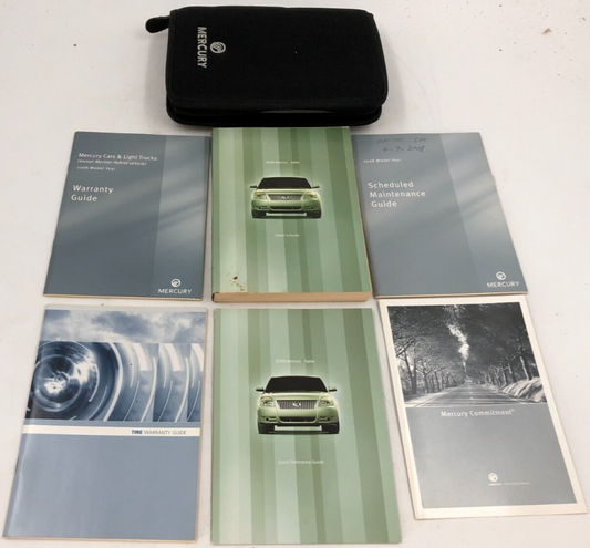 2008 Mercury Sable Owners Manual Set with Case OEM D03B58006