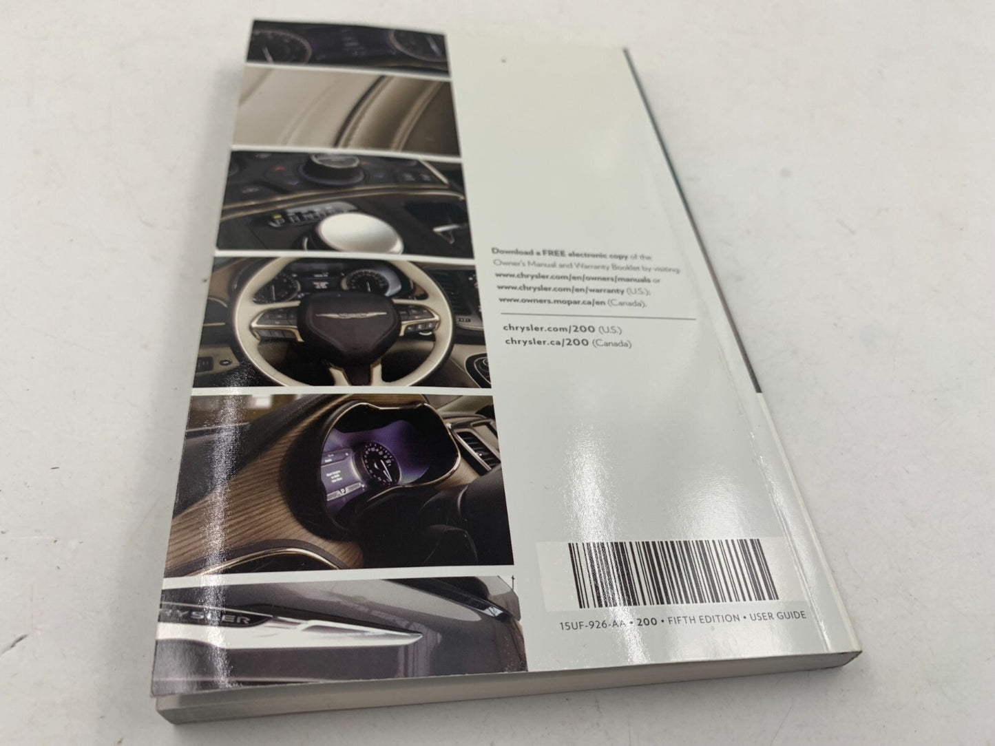 2015 Chrysler 300 Owners Manual Set with Case OEM B01B40034