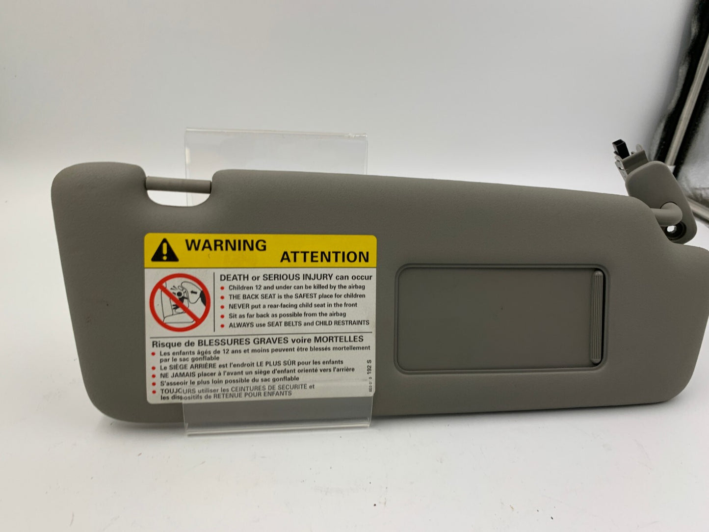 2002-2008 Audi A4 Sedan Passenger Sun Visor Gray Illuminated OEM D02B05050