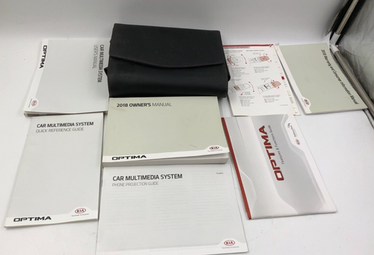 2018 Kia Optima Owners Manual Set with Case OEM A04B05008