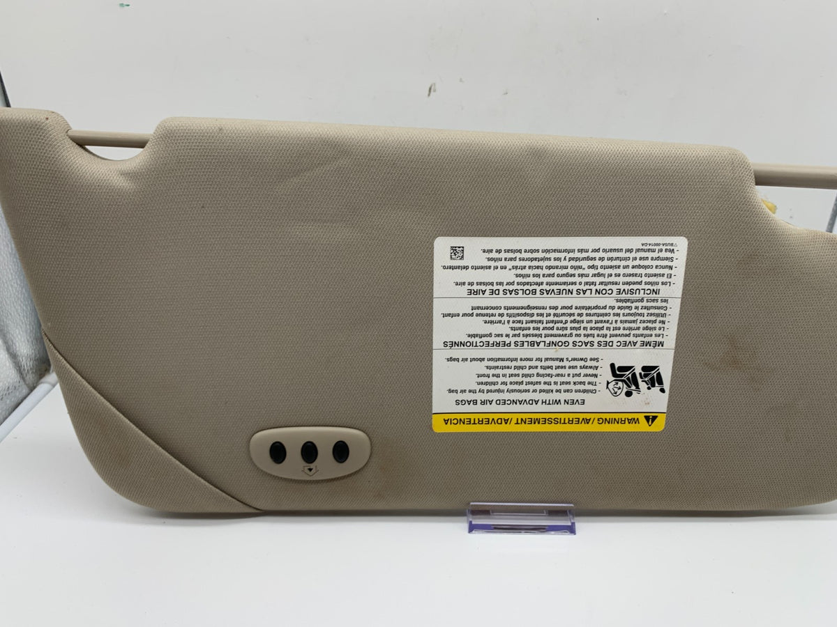 2009-2012 Ford Flex Driver Sun Visor Gray Illuminated OEM B03B17015