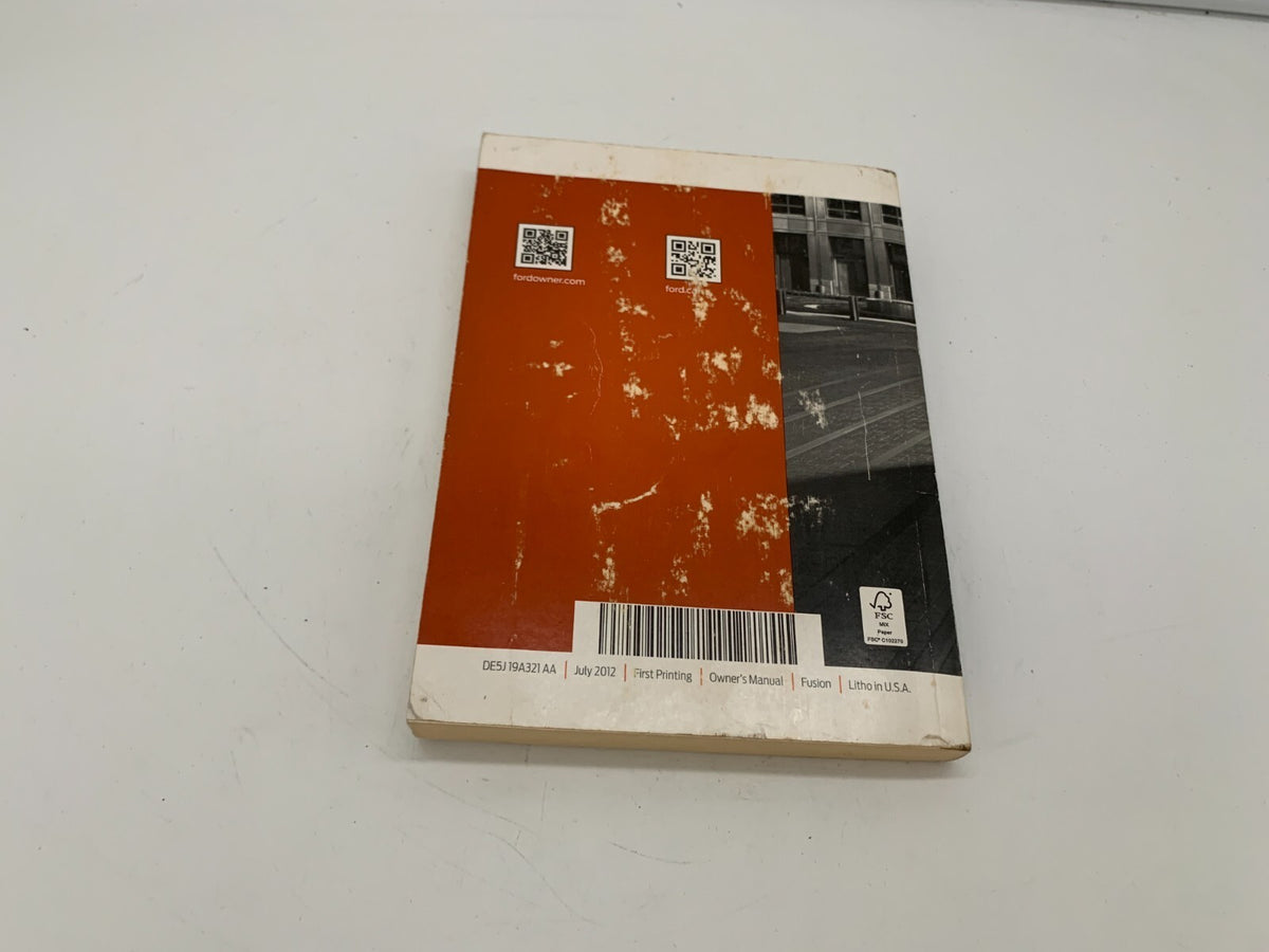 2013 Ford Fusion Owners Manual OEM R01B29023