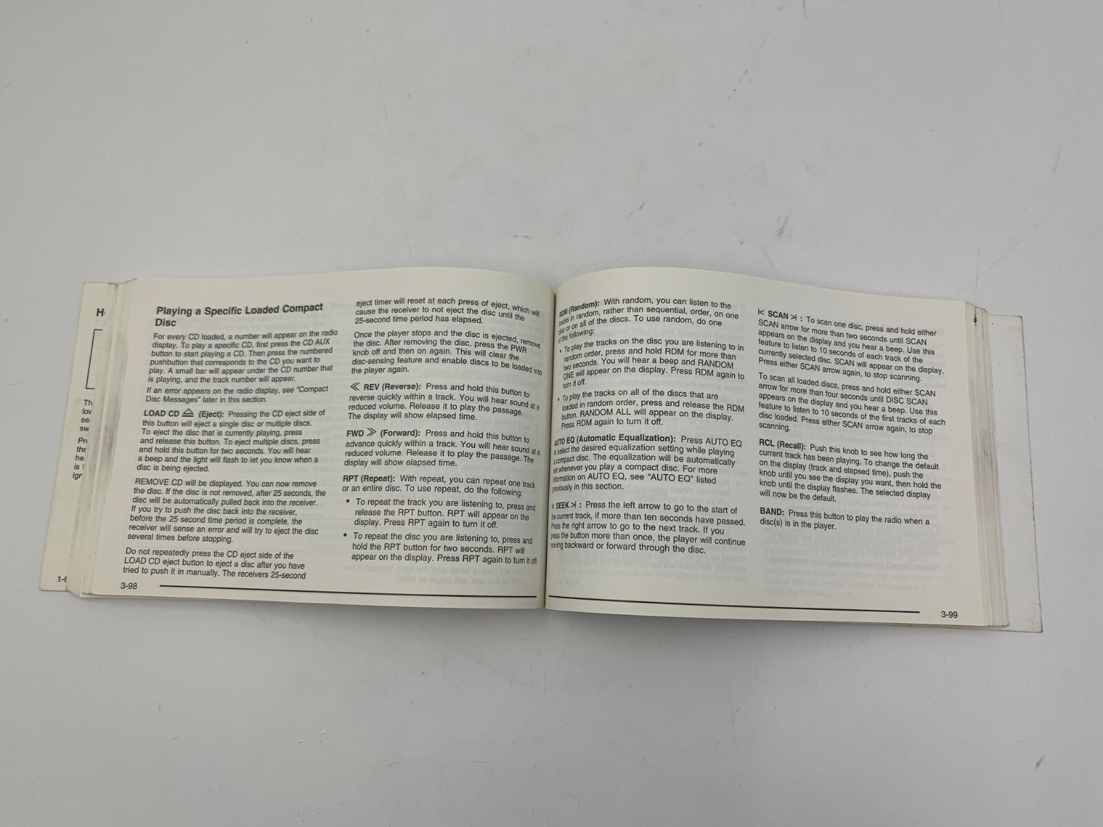 2003 Buick Rendezvous Owners Manual Set OEM