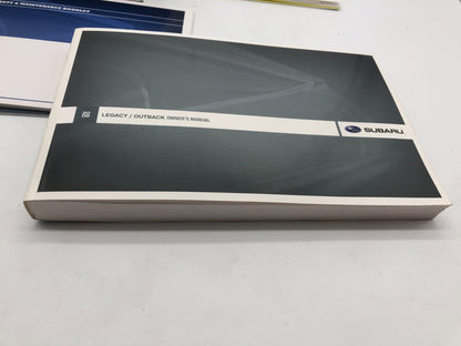 2008 Subaru Legacy Owners Manual Set with Case OEM B04B32089