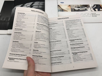 2016 Ford Fusion Owners Manual Set with Case OEM D03B67014