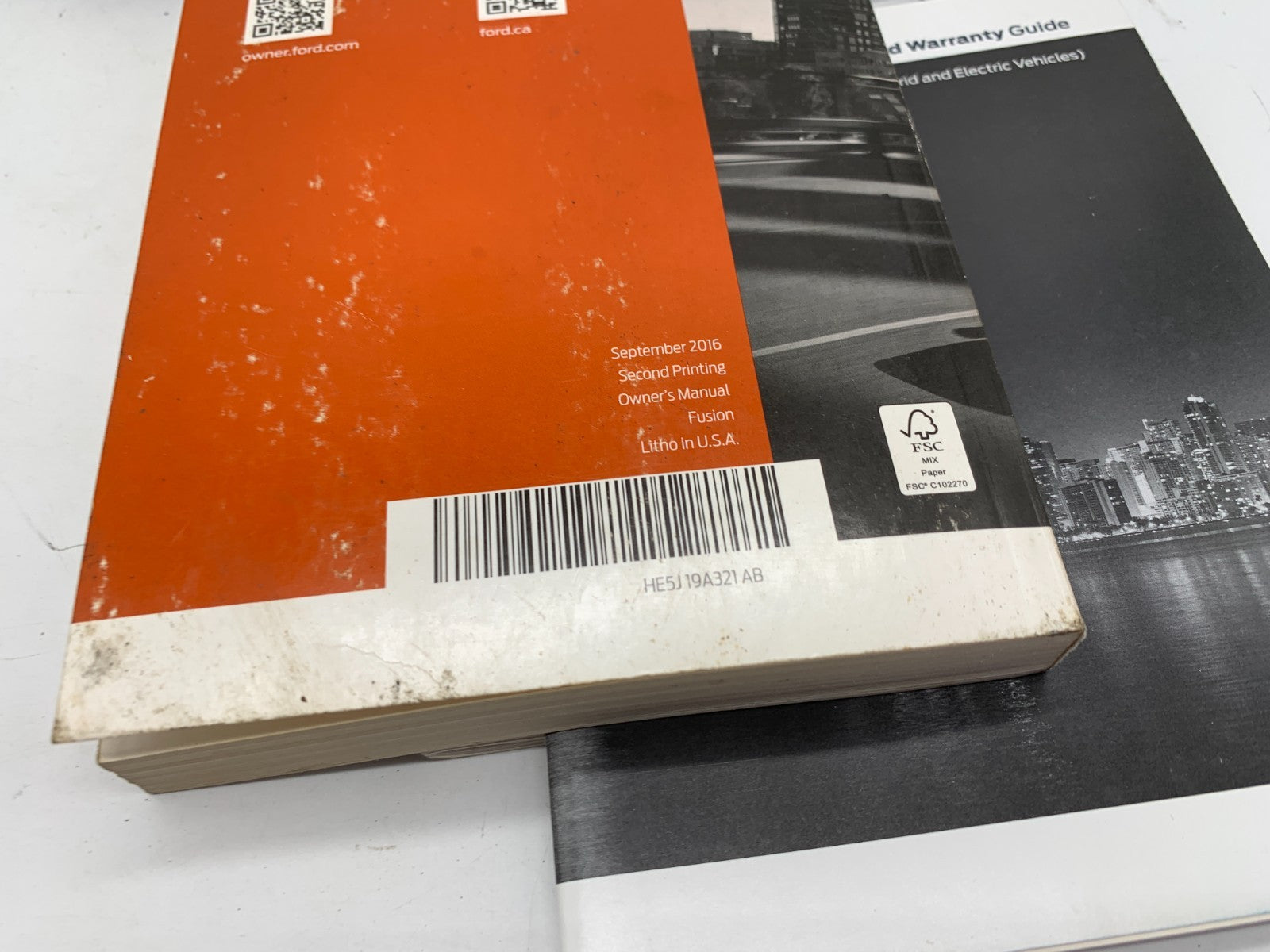 2017 Ford Fusion Owners Manual Set with Case OEM D01B50049