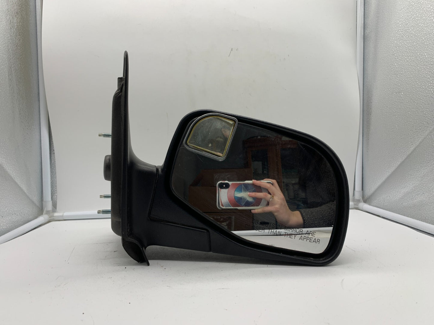 1998-2005 Ford Ranger Passenger Side View Manual Door Mirror Black OEM E02B33024