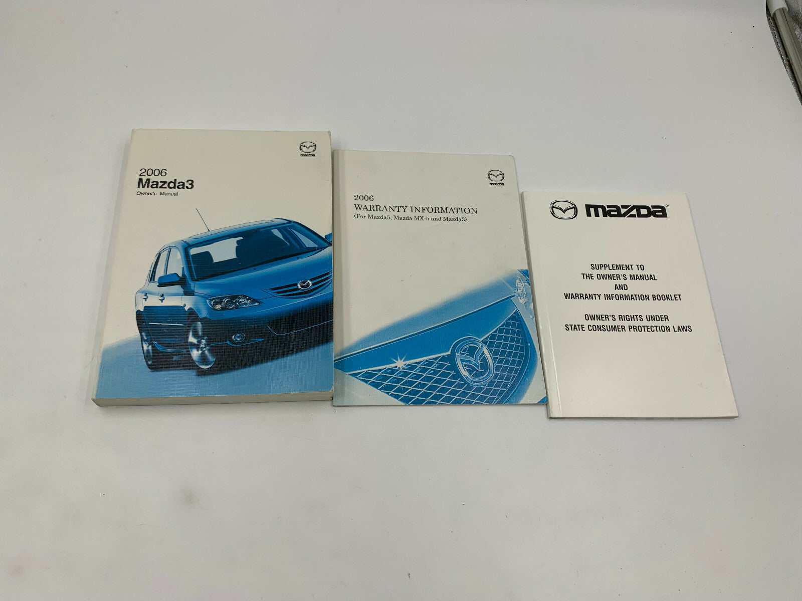 2006 Mazda 3 Owners Manual Set OEM E01B12003