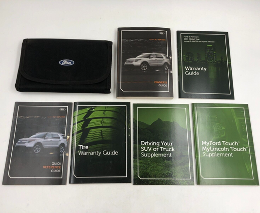 2011 Ford Explorer Owners Manual Set with Case OEM D03B27023